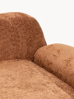 Modulo angolare chaise longue in teddy bouclé Wolke