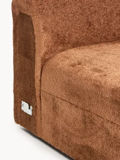 Modulo angolare chaise longue in teddy bouclé Wolke