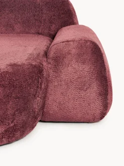Modulo angolare chaise longue in teddy bouclé Wolke