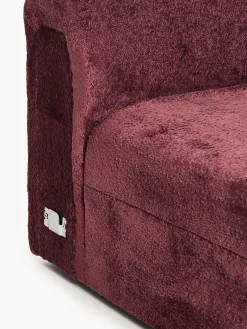 Modulo angolare chaise longue in teddy bouclé Wolke