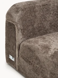 Modulo angolare chaise longue in teddy bouclé Wolke