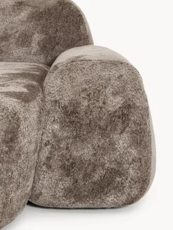 Modulo angolare chaise longue in teddy bouclé Wolke