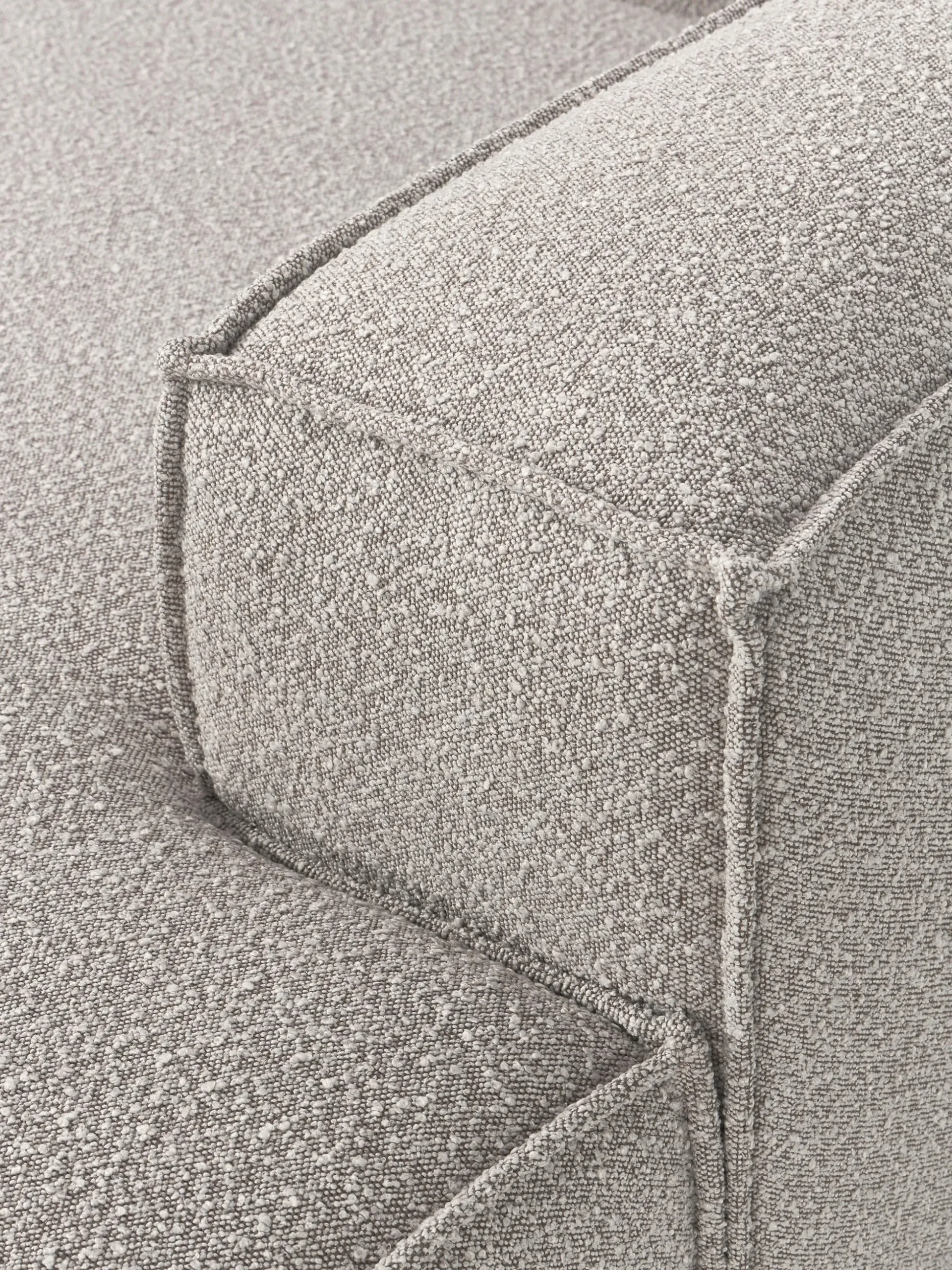 Modulo angolare chaise lounge in bouclé Lennon