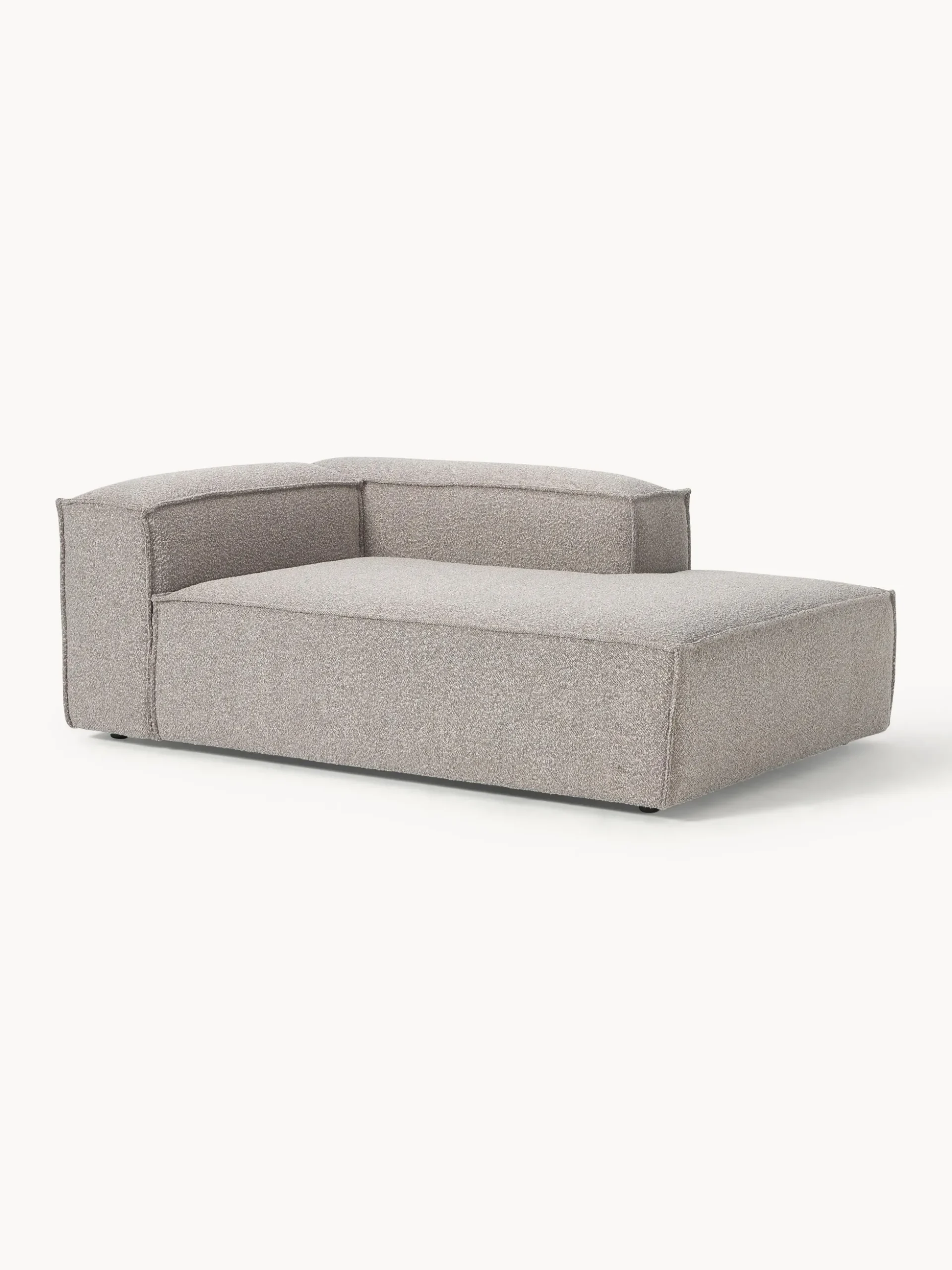 Modulo angolare chaise lounge in bouclé Lennon