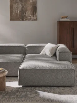 Modulo angolare chaise lounge in bouclé Lennon