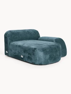 Modulo angolare chaise longue in teddy bouclé Wolke