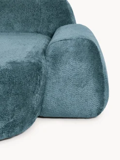 Modulo angolare chaise longue in teddy bouclé Wolke