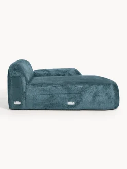 Modulo angolare chaise longue in teddy bouclé Wolke