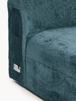 Modulo angolare chaise longue in teddy bouclé Wolke