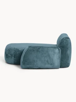Modulo angolare chaise longue in teddy bouclé Wolke