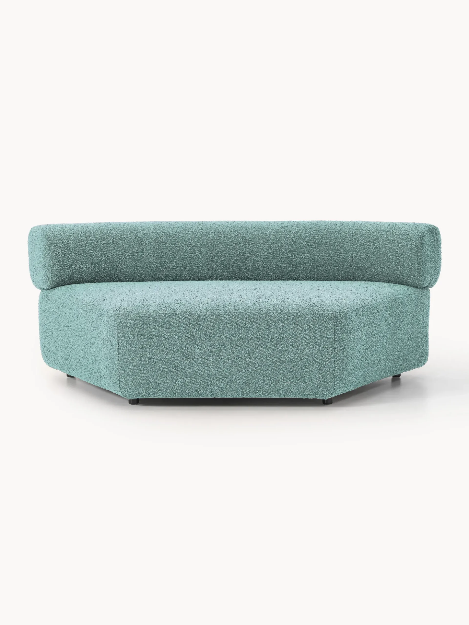 Modulo angolare curvo in bouclé Anton