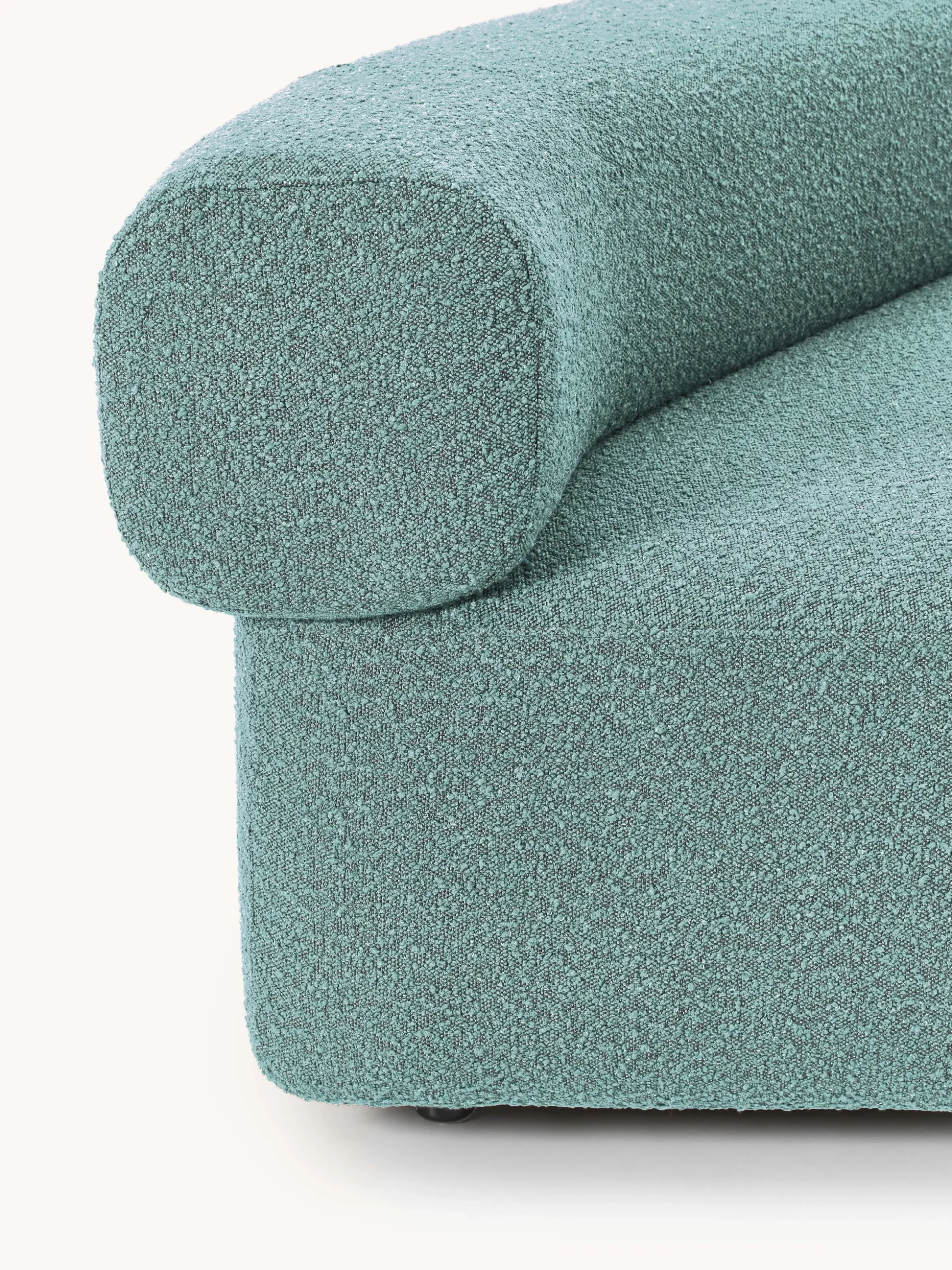 Modulo angolare curvo in bouclé Anton