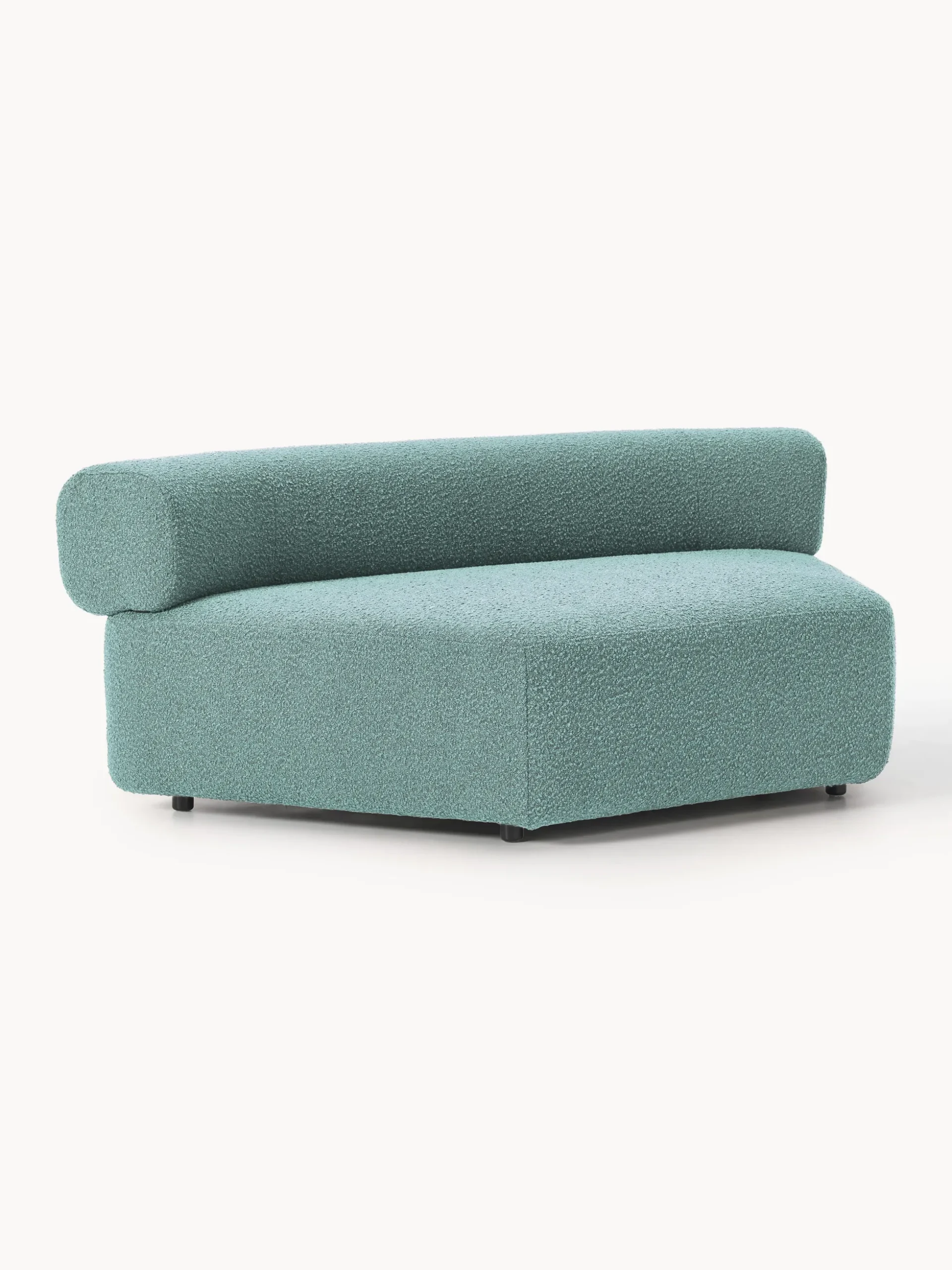 Modulo angolare curvo in bouclé Anton