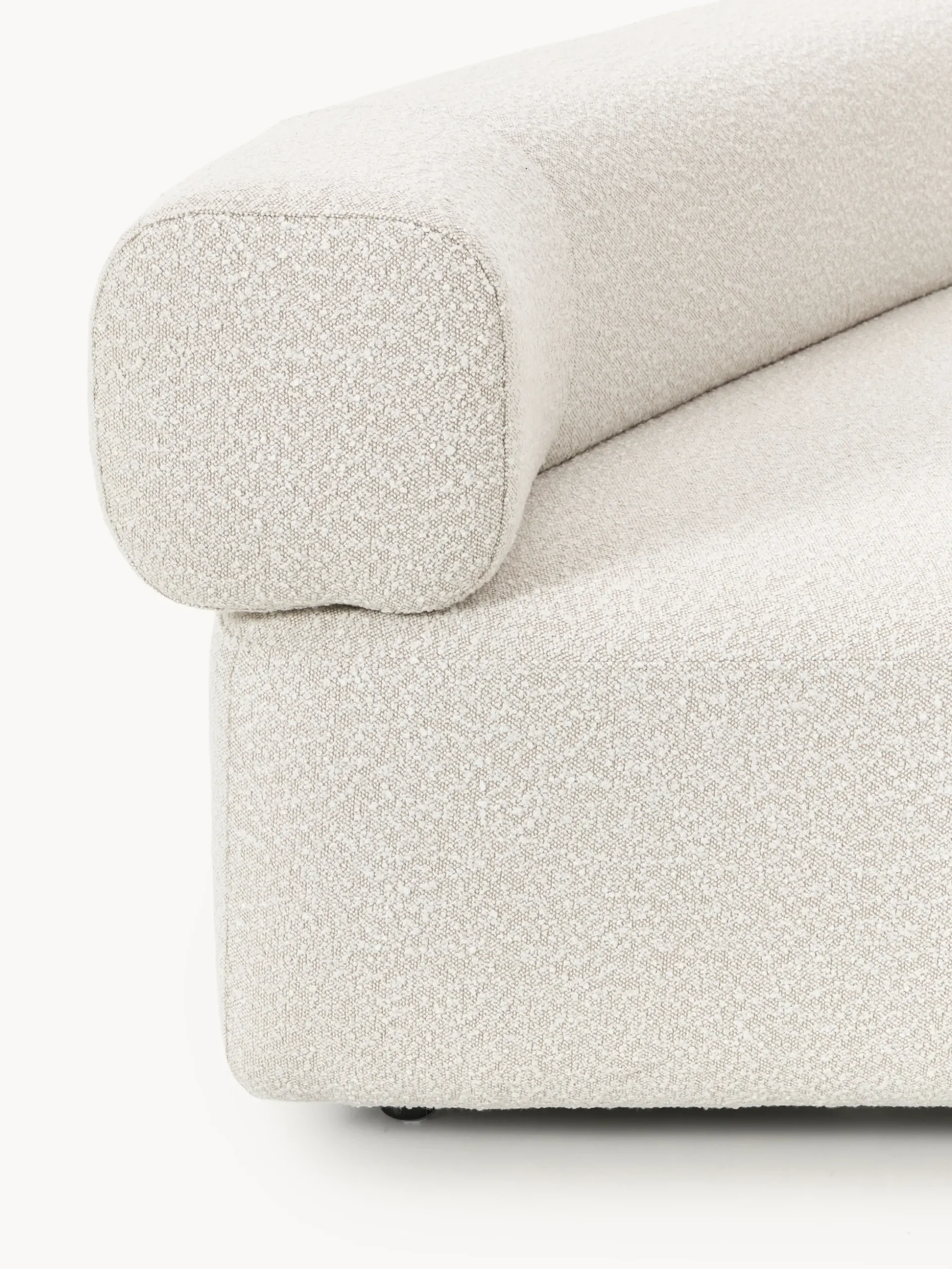 Modulo angolare curvo in bouclé Anton