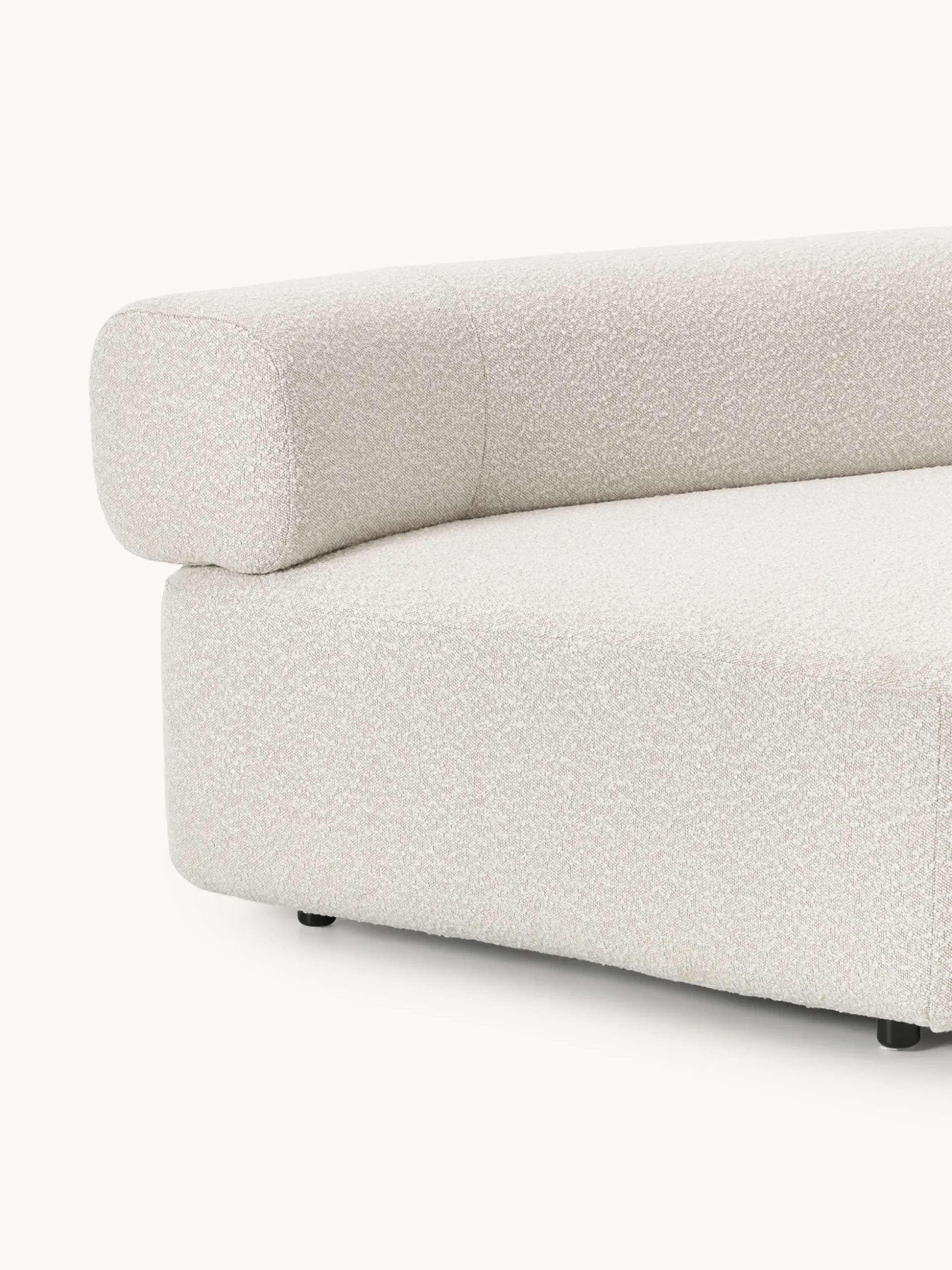 Modulo angolare curvo in bouclé Anton