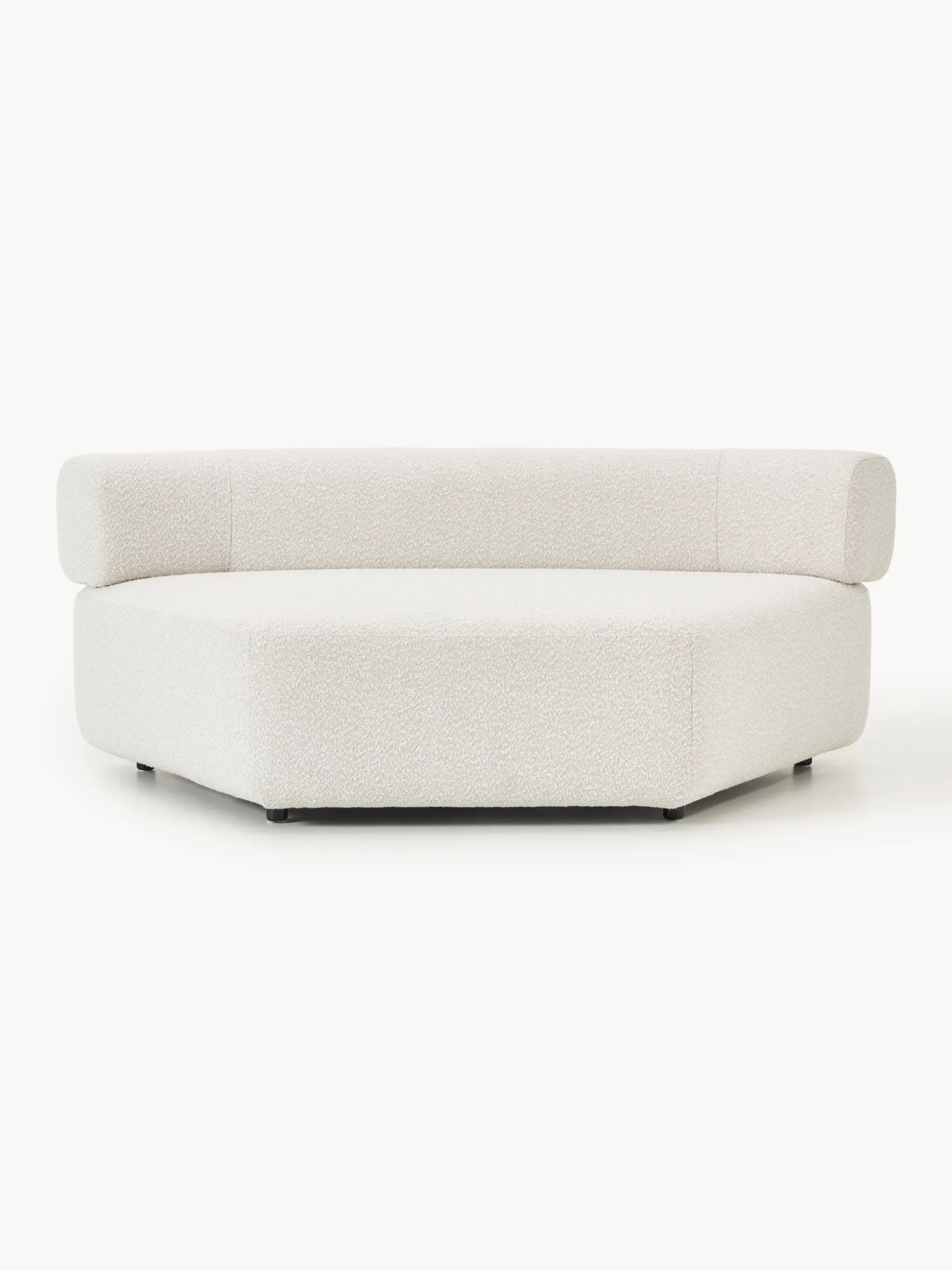 Modulo angolare curvo in bouclé Anton