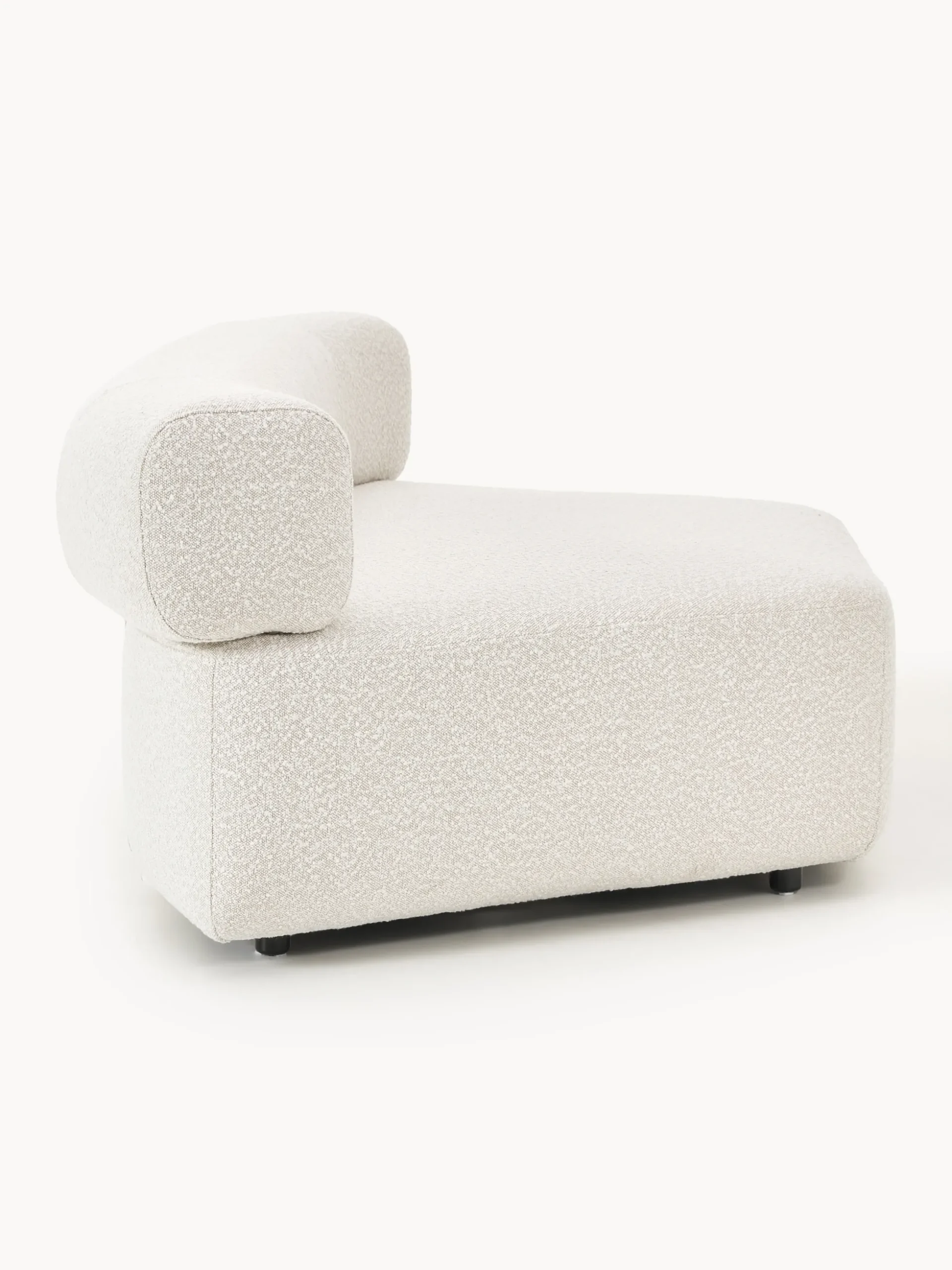 Modulo angolare curvo in bouclé Anton