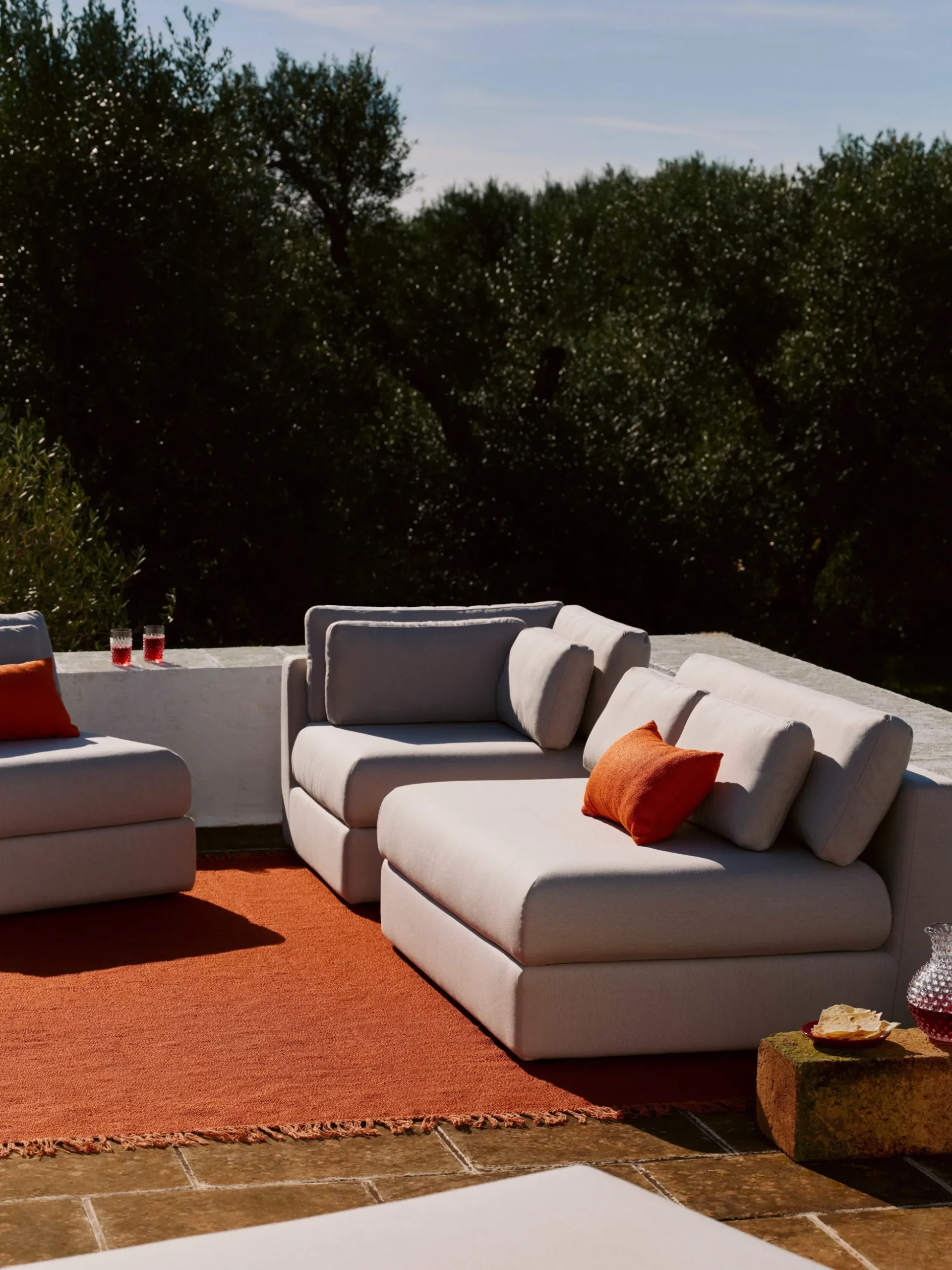 Modulo angolare da giardino Rabea