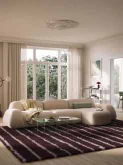 Modulo angolare in bouclé Wolke