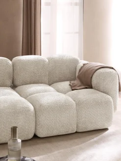 Modulo angolare in teddy-bouclé Tayla