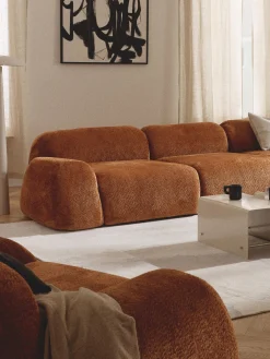 Modulo angolare in teddy-bouclé Wolke