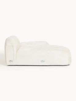 Modulo angolare chaise longue in teddy bouclé Wolke