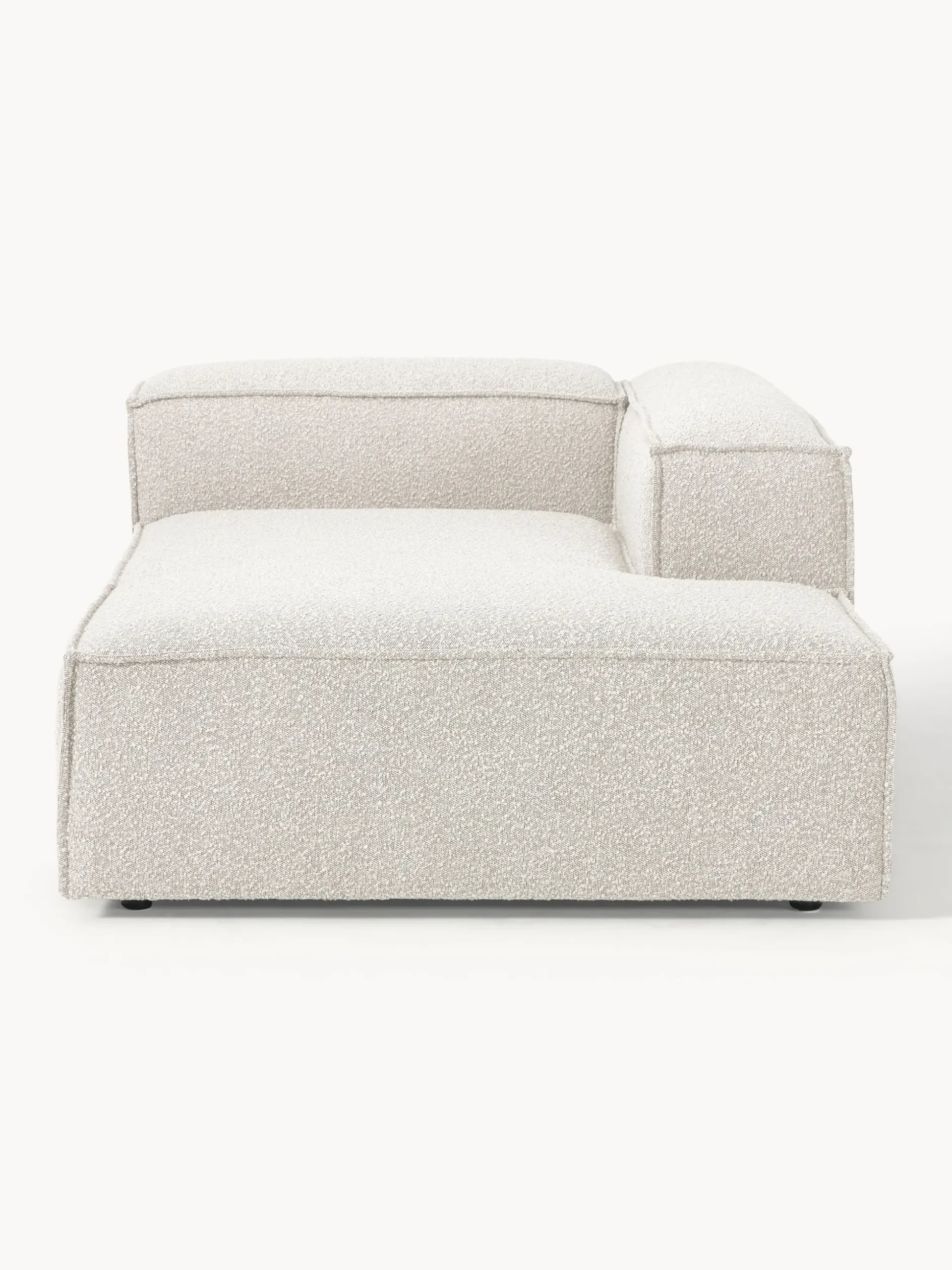 Modulo angolare chaise loungue in bouclé Lennon