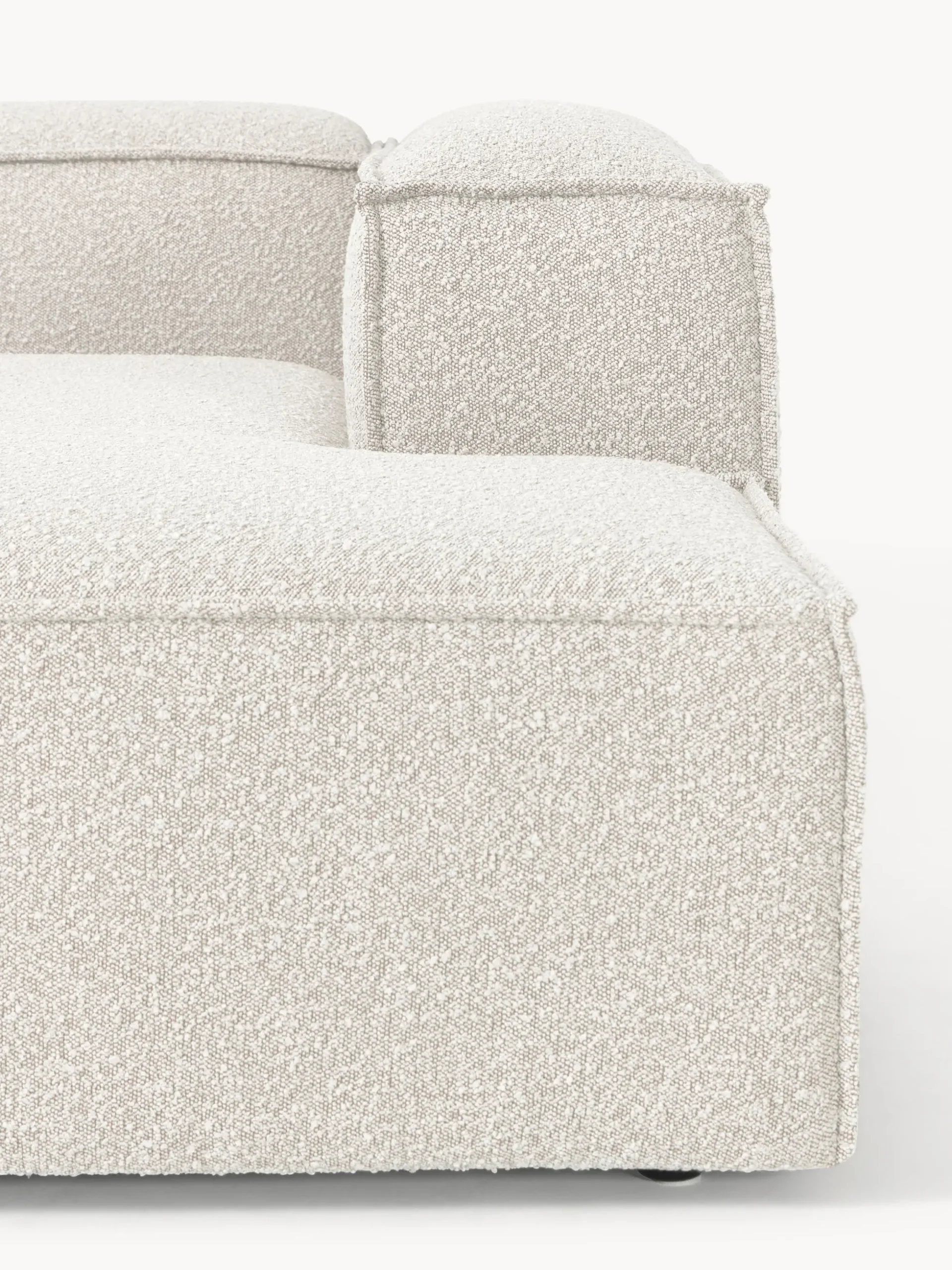 Modulo angolare chaise loungue in bouclé Lennon
