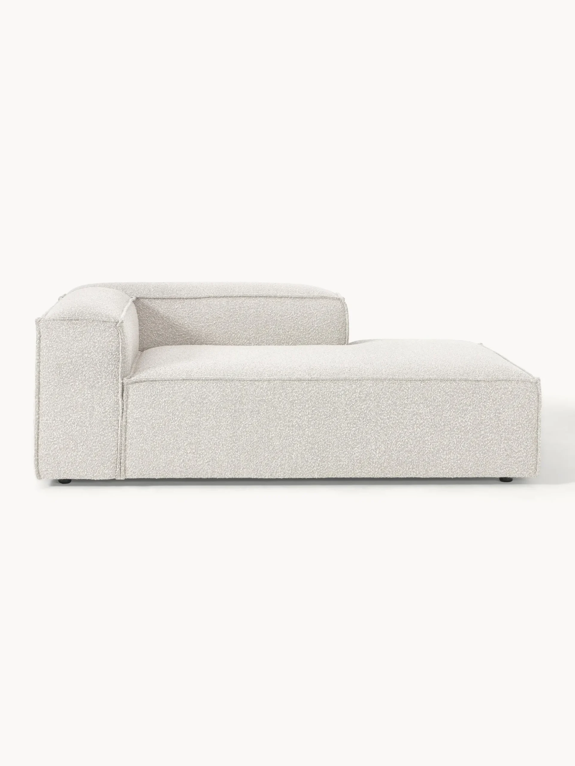 Modulo angolare chaise loungue in bouclé Lennon