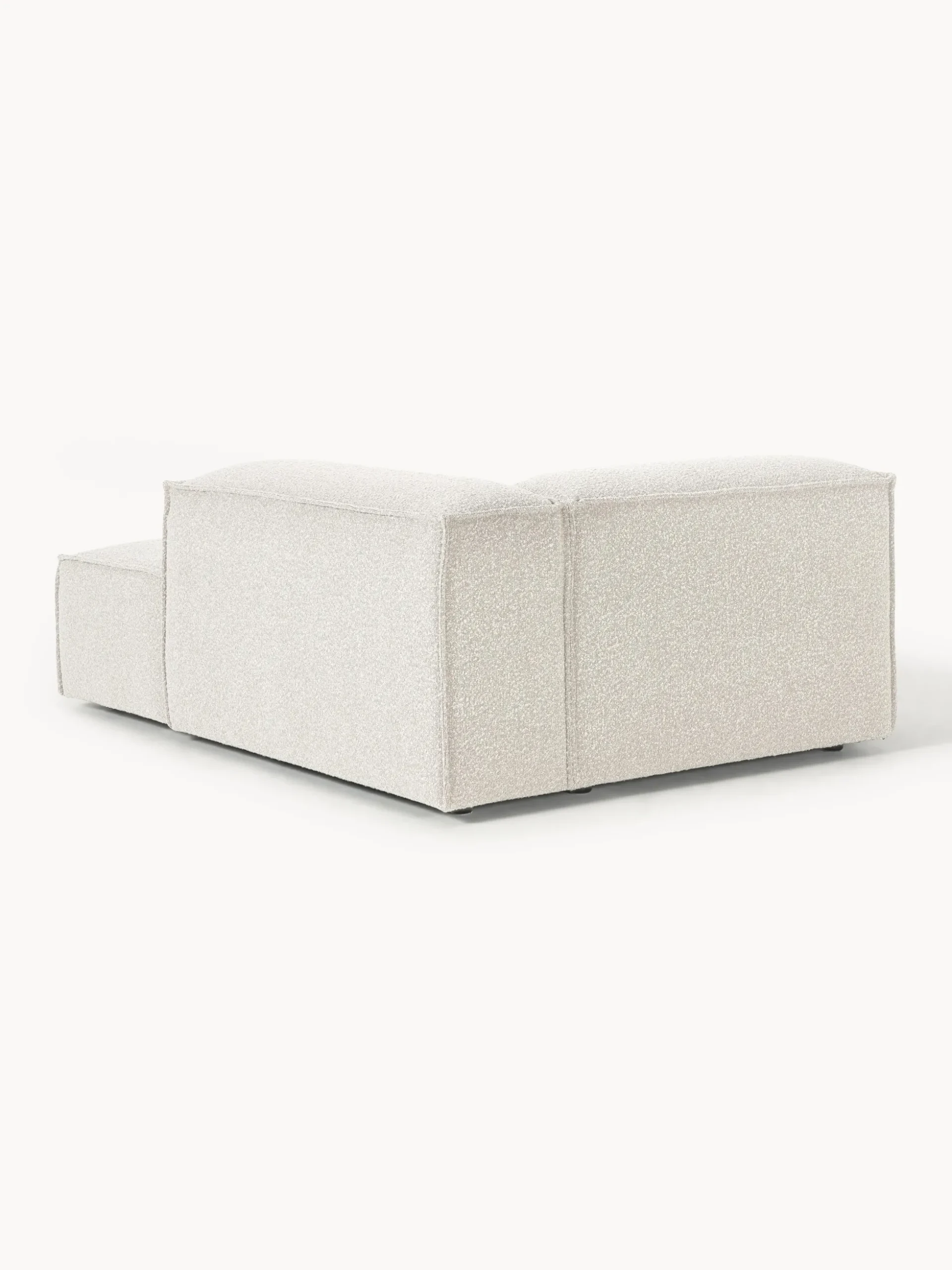 Modulo angolare chaise loungue in bouclé Lennon