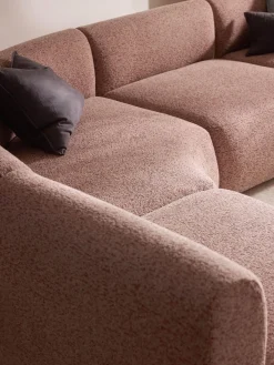 Modulo angolare curvo in bouclé Sofia
