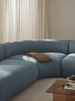 Modulo angolare curvo in bouclé Sofia