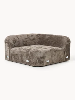 Modulo angolare curvo in teddy-bouclé Wolke