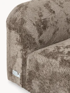 Modulo angolare curvo in teddy-bouclé Wolke