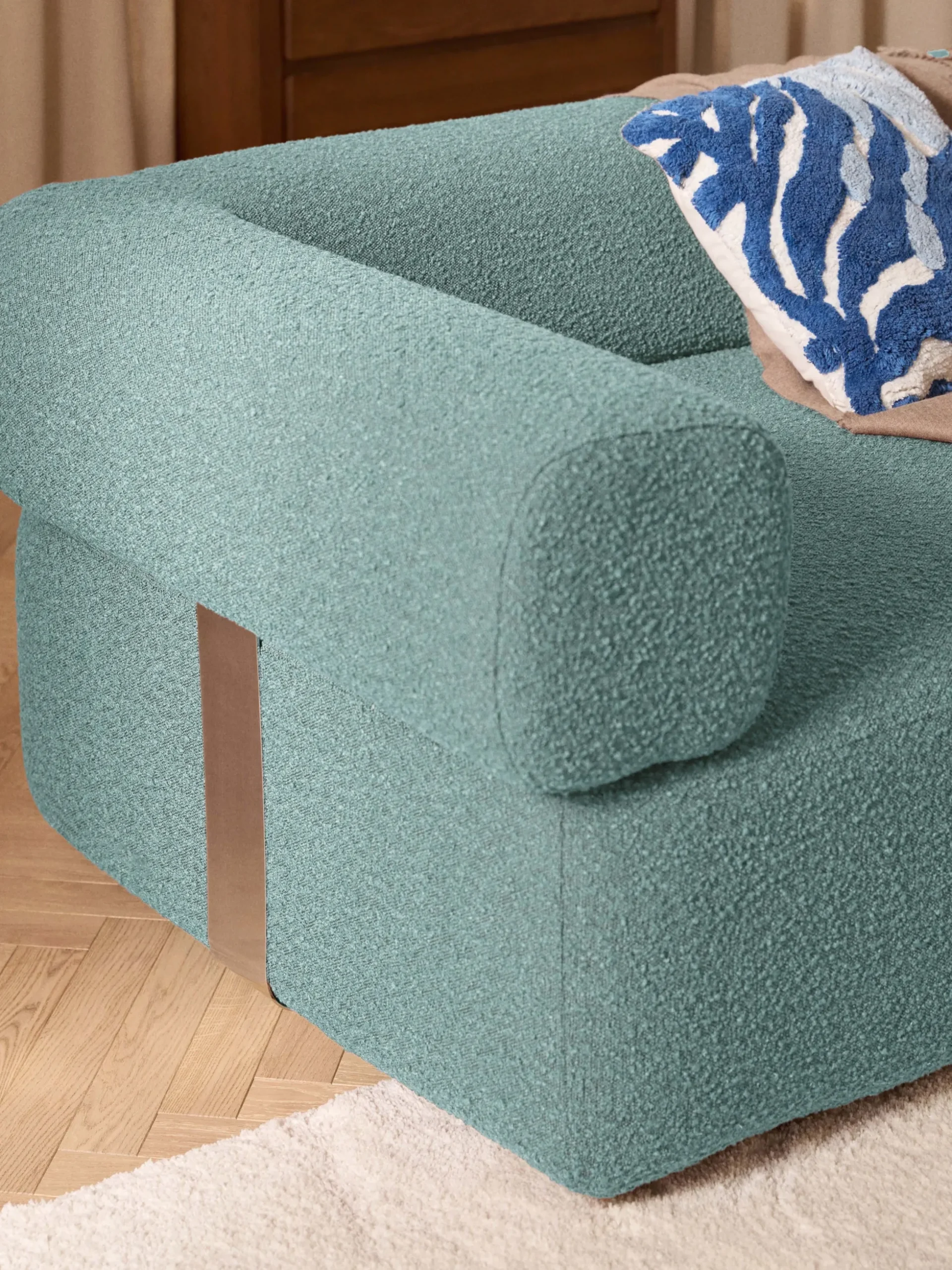 Modulo angolare in bouclé Anton