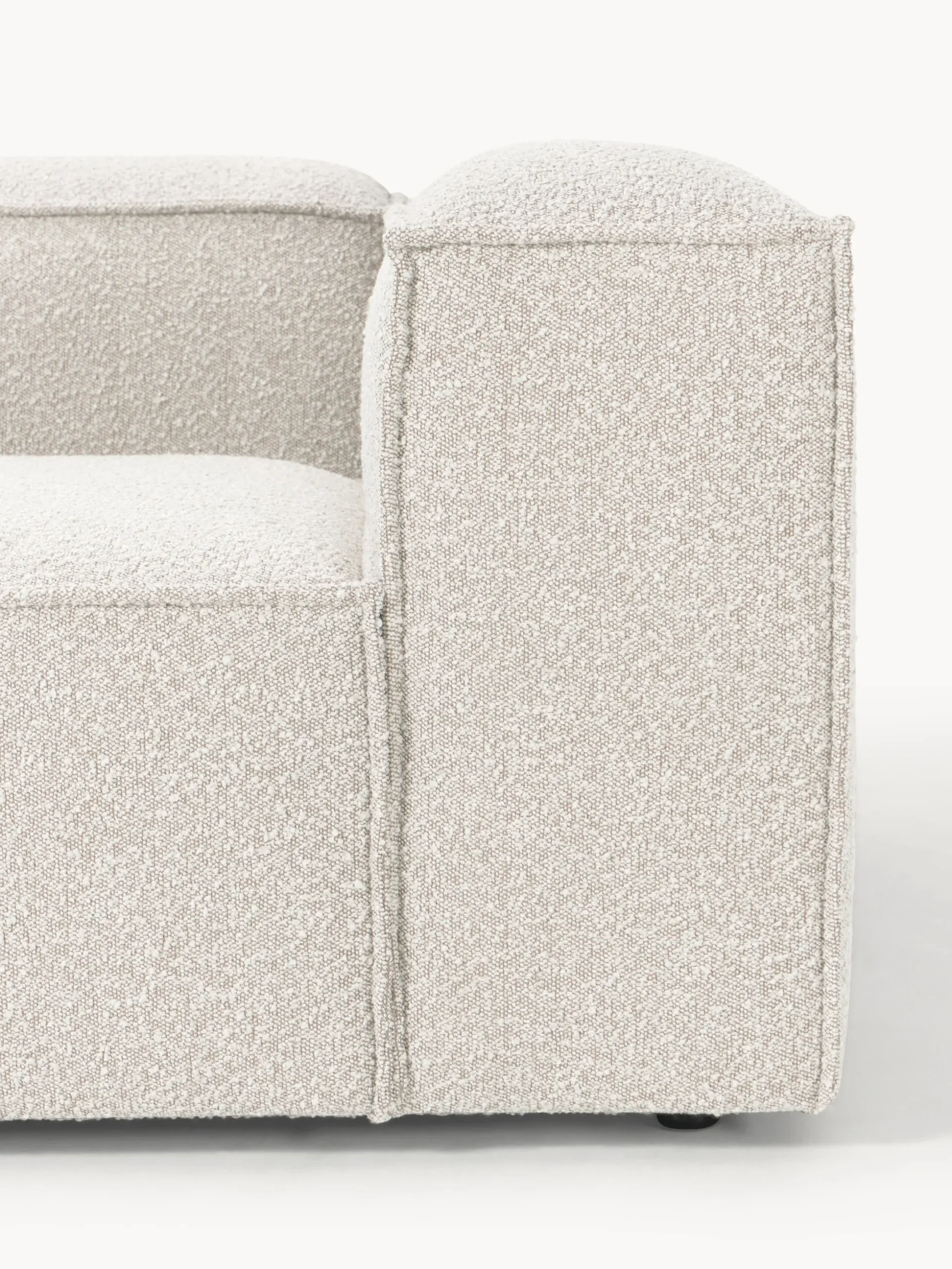 Modulo angolare in bouclé Lennon