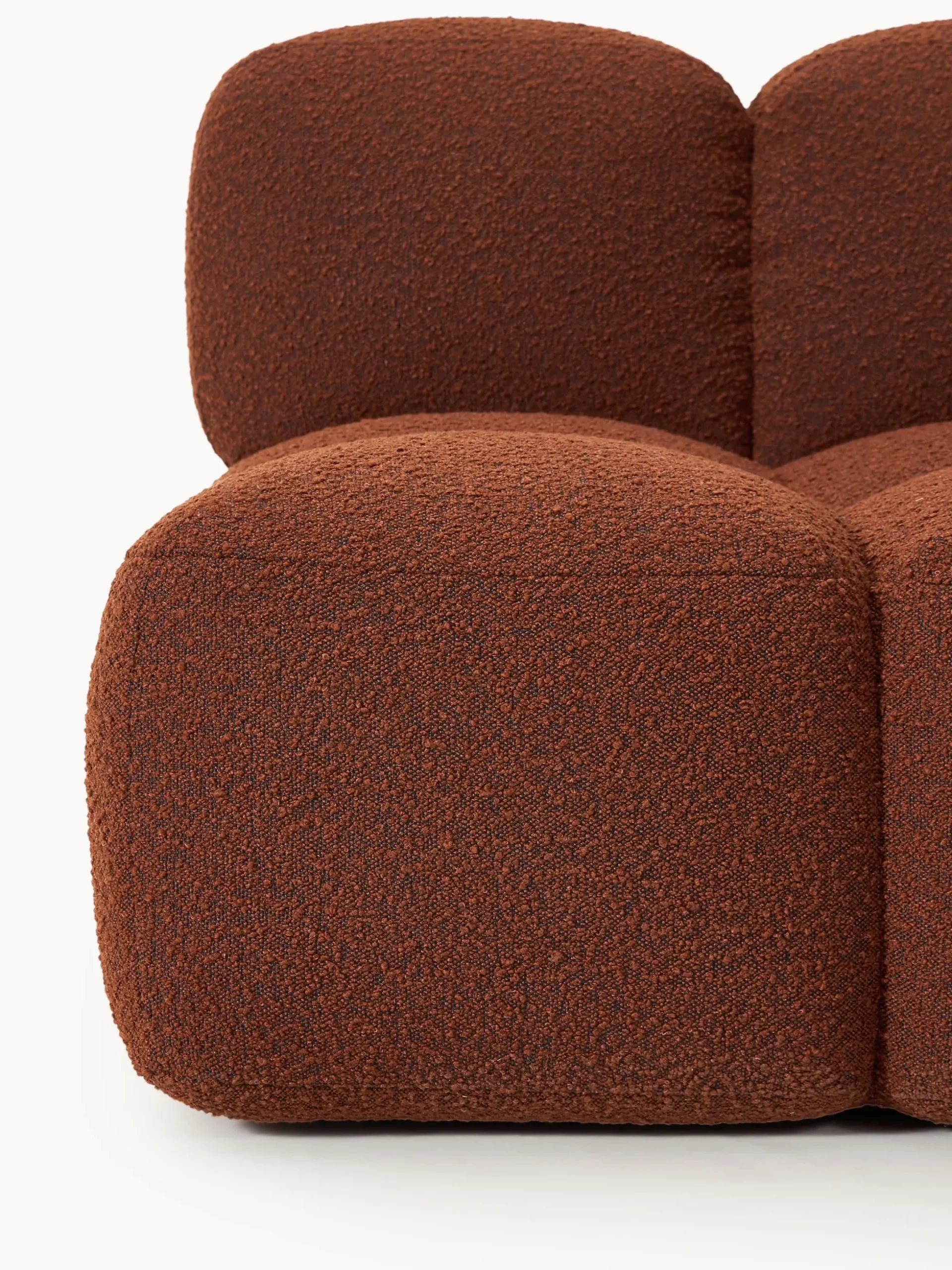 Modulo centrale in bouclé Tayla