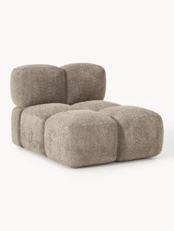Modulo centrale in teddy-bouclé Tayla