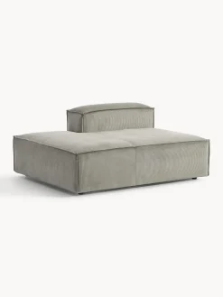 Modulo-Chaise lounge in velluto a coste Lennon