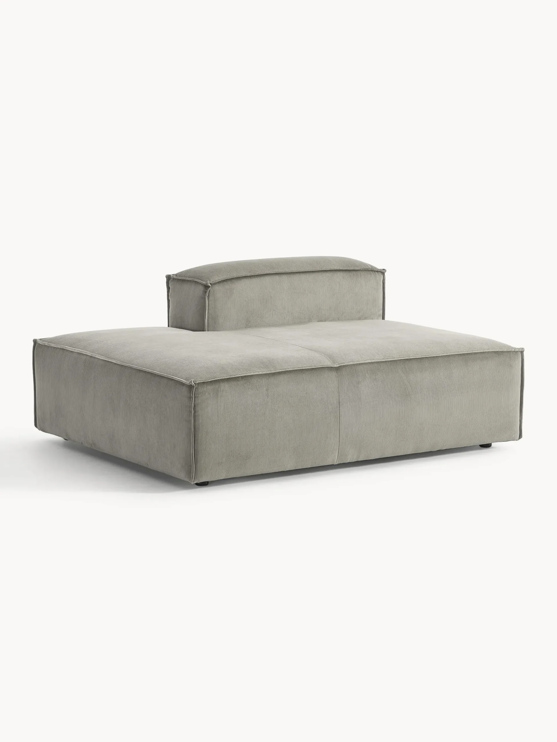 Modulo-Chaise lounge in velluto a coste Lennon