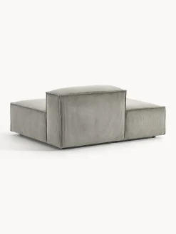 Modulo-Chaise lounge in velluto a coste Lennon