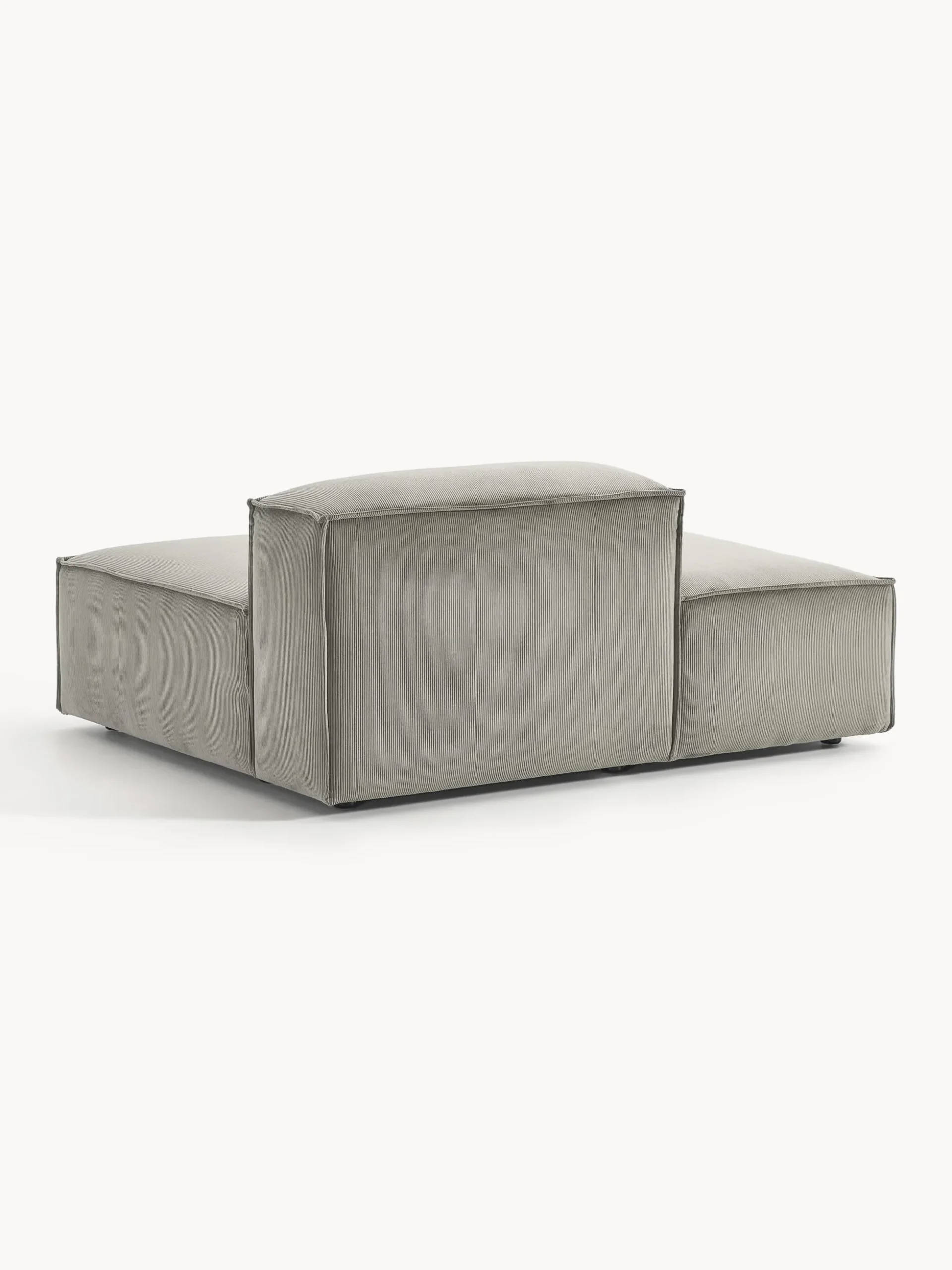 Modulo-Chaise lounge in velluto a coste Lennon