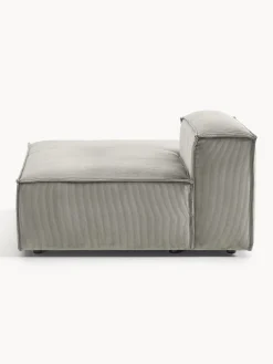 Modulo-Chaise lounge in velluto a coste Lennon