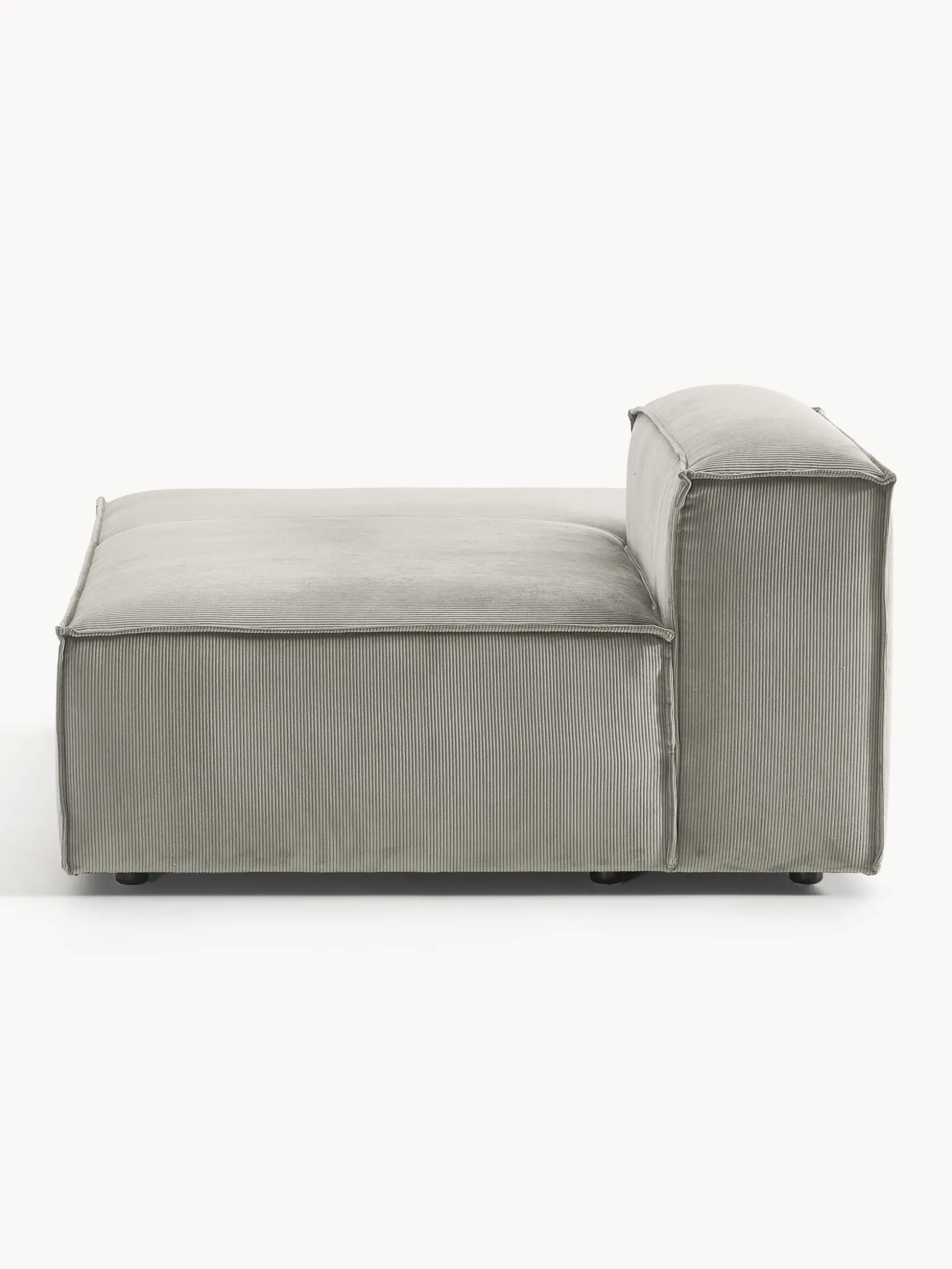Modulo-Chaise lounge in velluto a coste Lennon