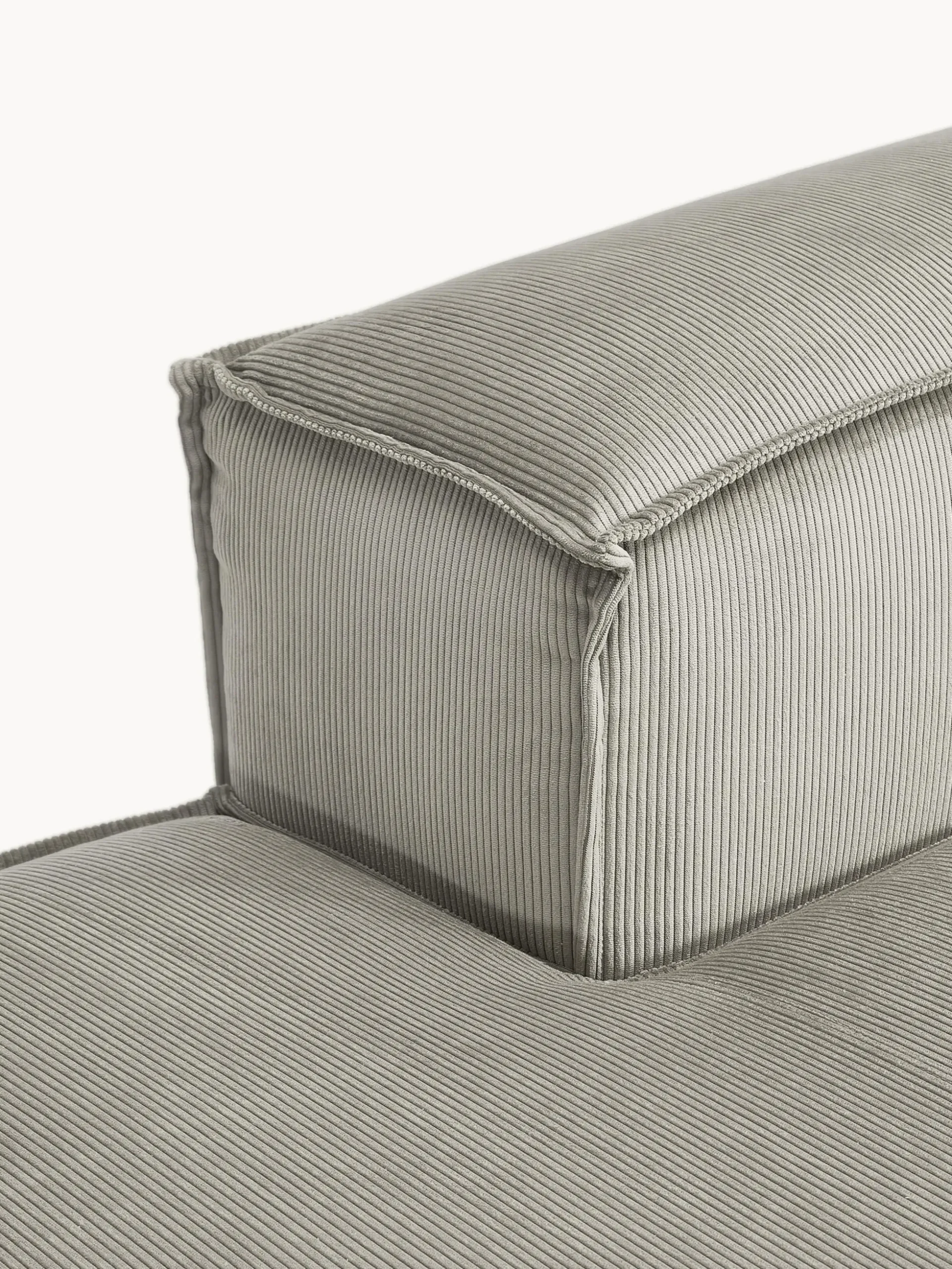 Modulo-Chaise lounge in velluto a coste Lennon