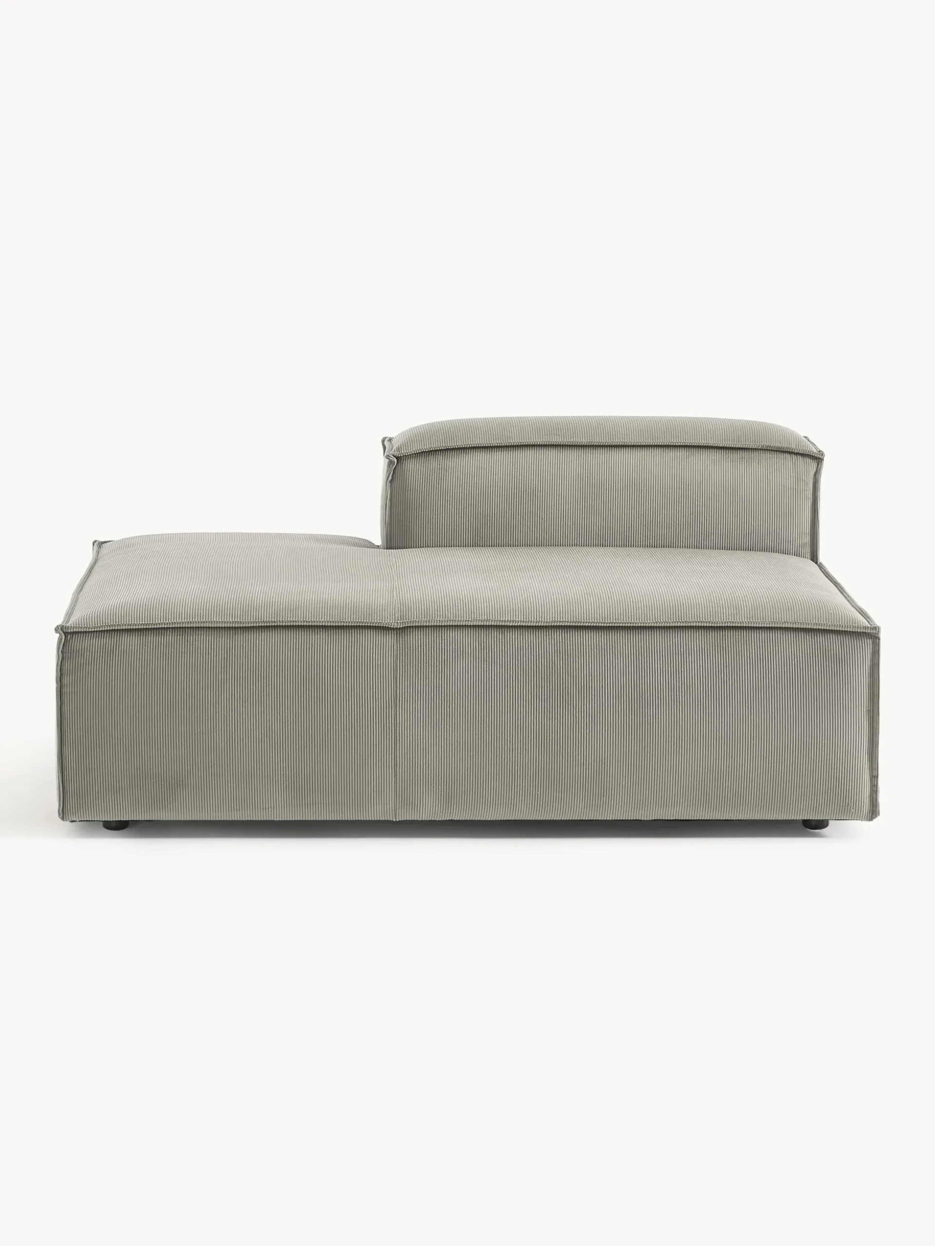 Modulo-Chaise lounge in velluto a coste Lennon