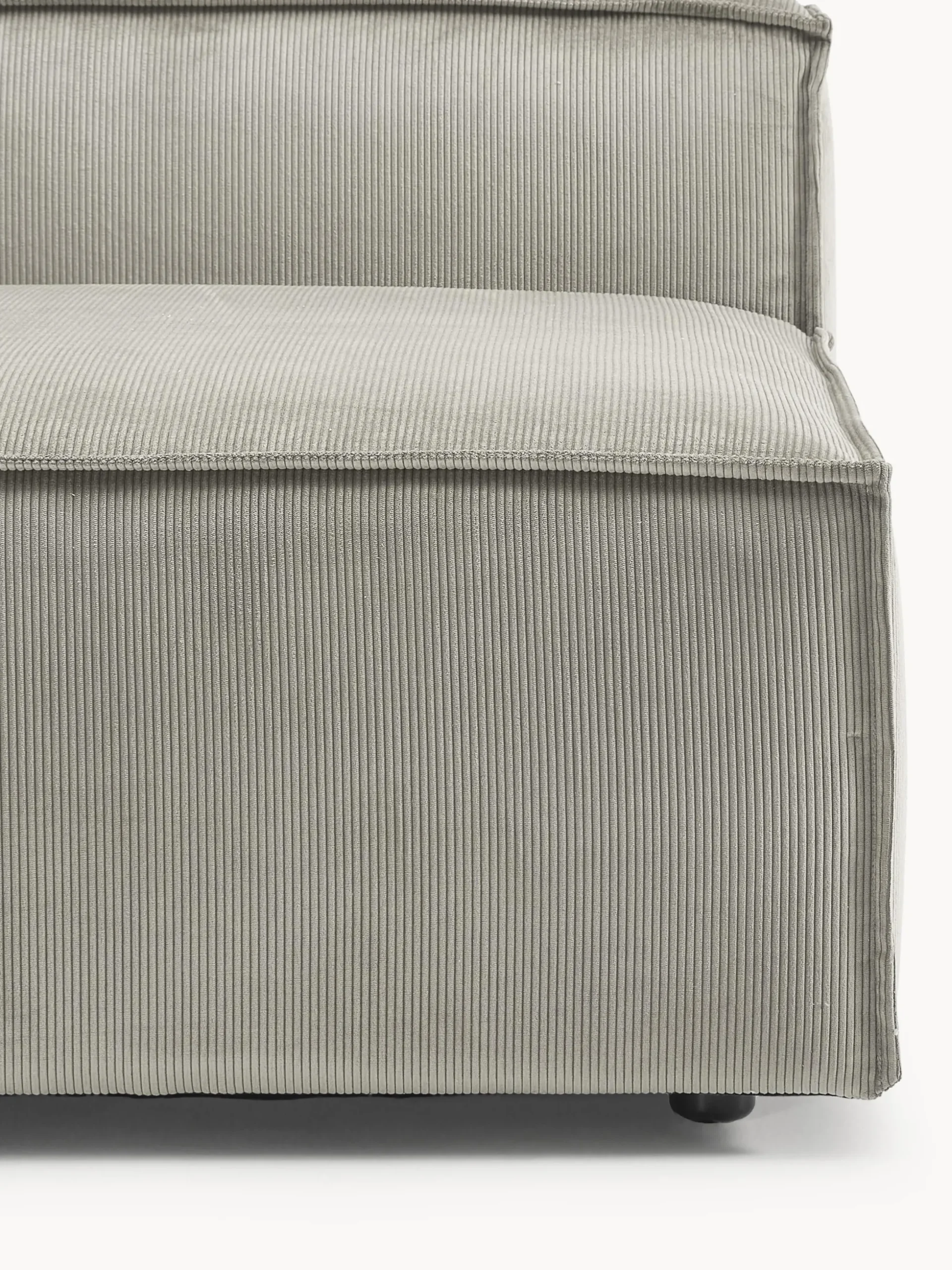 Modulo-Chaise lounge in velluto a coste Lennon