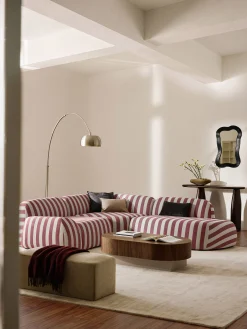 Modulo chaise longue a righe Wolke