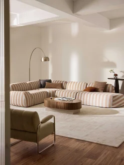 Modulo chaise longue a righe Wolke