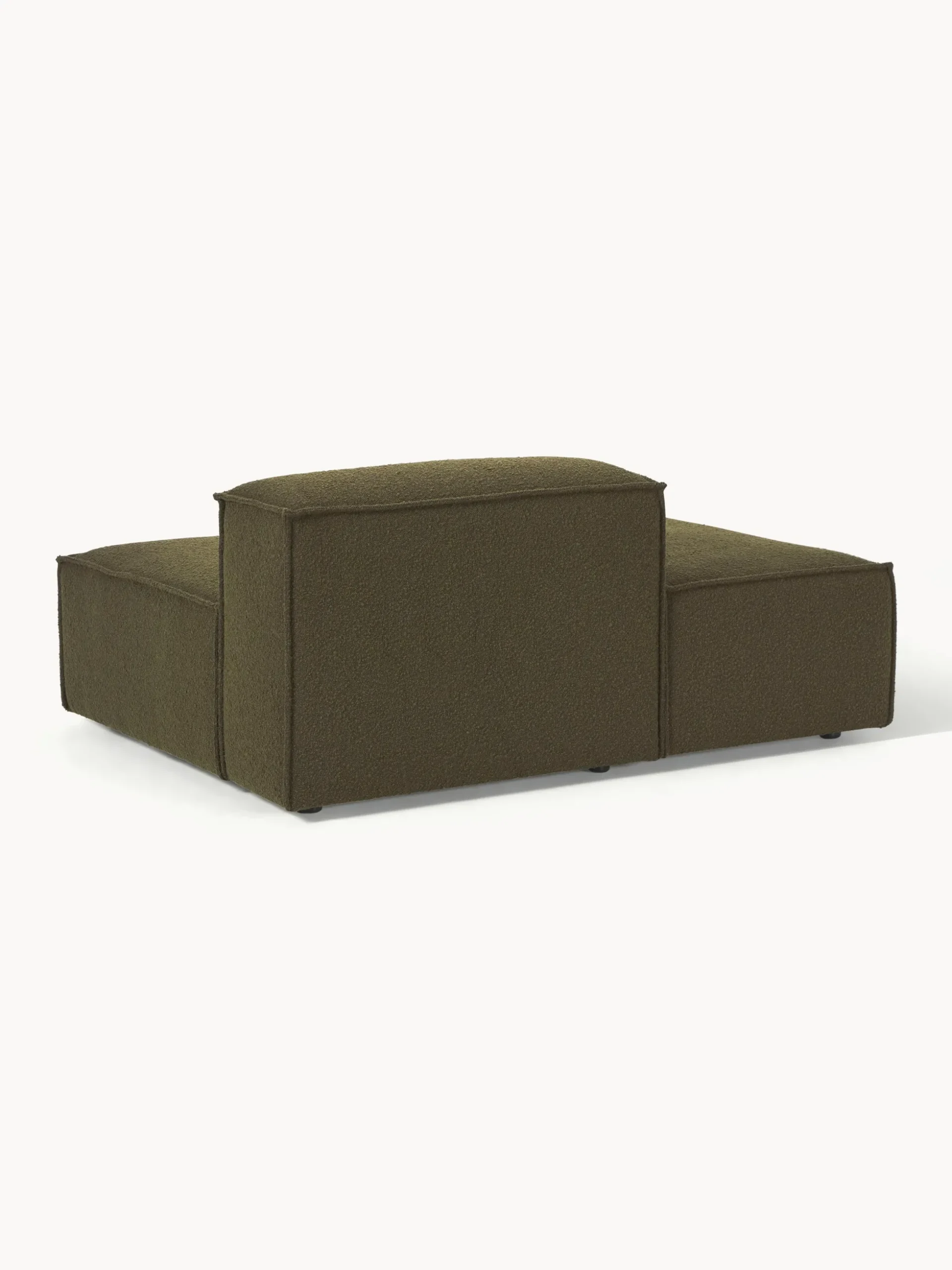 Modulo chaise loungue in bouclé Lennon